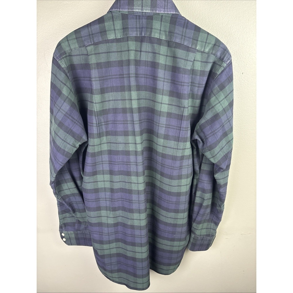 Liberty Shirt Co. Long Sleeve Button Down Flannel Plaid Made In USA Large - Picture 7 of 9